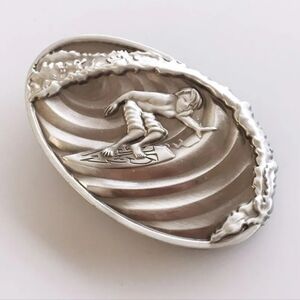 New surfer surfing surfboard Beach ocean wave belt buckle